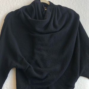 Free People black wrap sweater